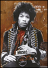 Billede af Hendrix by artist, 50x70