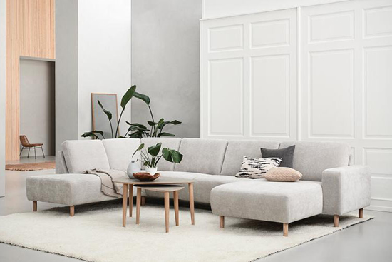 Billede af Solution sofa med chaiselong og open end, højrevendt
