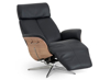 Billede af Global Comfort Ventura small lænestol med indbygget fodskammel