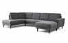 Billede af Stamford sofa med open end og chaiselong, højrevendt