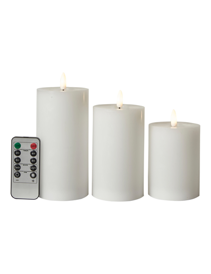 Billede af LED Bloklys, 3 stk