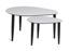Billede af Shape laminat sofabordssæt med sorte træben L95 & L65
