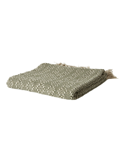 Billede af Plaid med frynser, 125x150cm