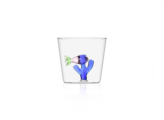 Billede af Marine Garden tumbler glas m. lyserød fisk