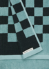 Billede af Checker Towel Aquamarine, 50x100cm