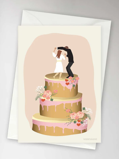 Billede af WEDDING CAKE Anledningskort