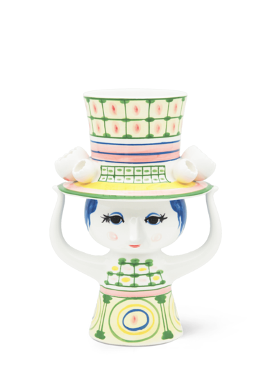 Billede af Lady with hat vase, H24.5cm 