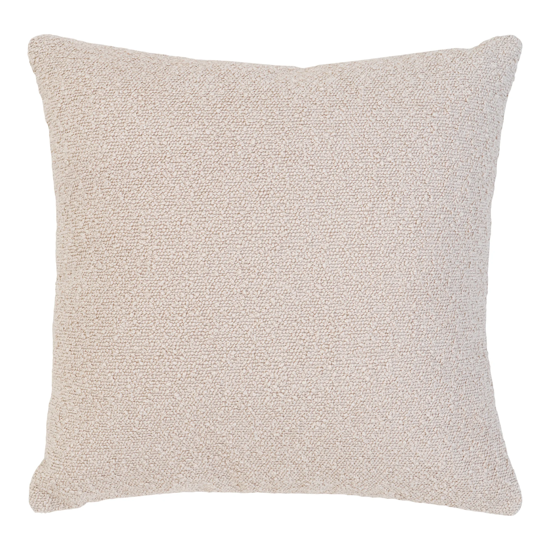 Billede af Pyntepude i beige bouclé, 45x45cm