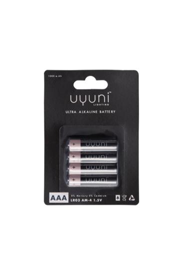 Billede af Uyuni AAA batterier, 4 stk