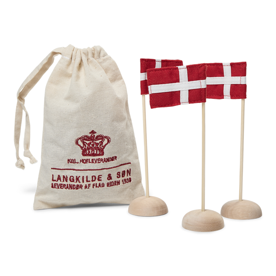 Billede af 3 stk Langkilde & Søn Mini bordflag