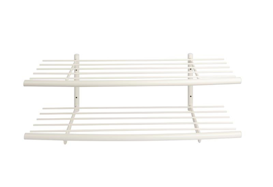 Billede af Sir James skohylde, med 2 hylder, Hvidt stel, bredde 80 cm