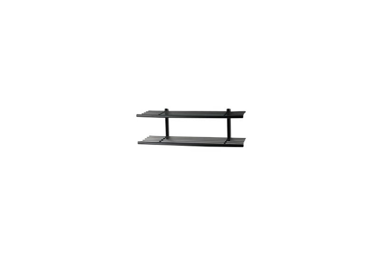 Billede af Sir James skohylde, med 2 hylder, Sort stel, bredde 80 cm