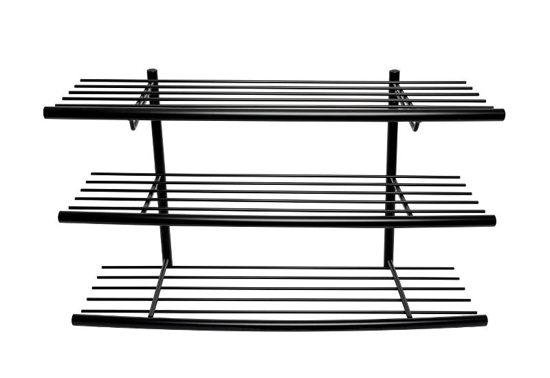 Billede af Sir James skohylde, med 3 hylder, Sort stel, bredde 80 cm