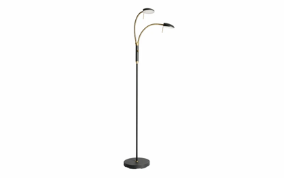 Vis detaljer for Vegas 2-arm LED gulvlampe Billede af Vegas 2-arm LED gulvlampe