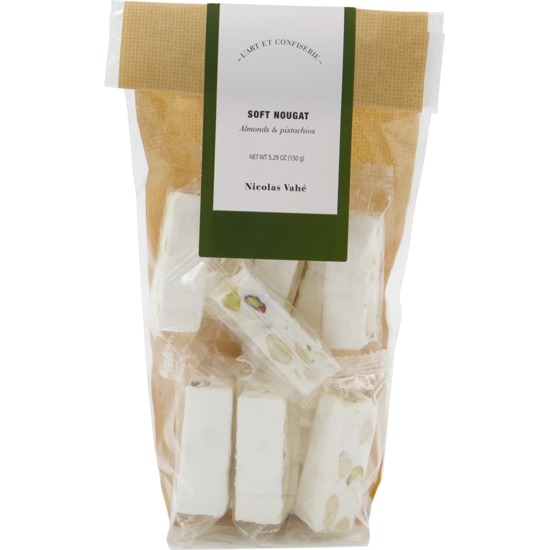 Billede af Fransk nougat m. mandler og pistacie