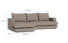 Billede af Cozy sofa med chaiselong