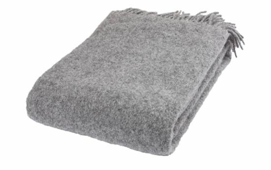 Billede af Melange grey uldplaid