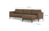 Billede af Cannes sofa med chaiselong