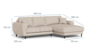 Billede af Maine sofa med chaiselong