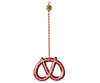 Billede af Pretzel metal ophæng - Stribe