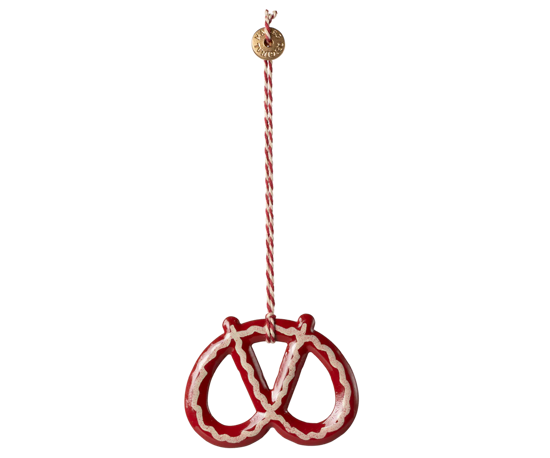 Billede af Pretzel metal ophæng - Stribe