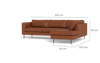 Billede af Houston sofa med chaiselong