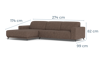 Billede af Ohio sofa med chaiselong
