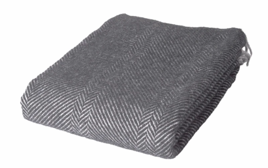 Billede af Herringbone uldplaid