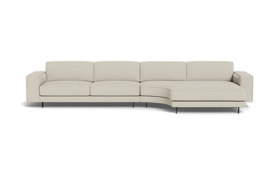 Billede af Samba Day sofa med rund chaiselong med Rio arm