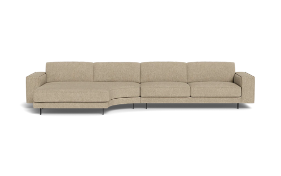 Billede af Samba Day sofa med rund chaiselong og Pedro arm