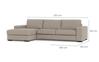Billede af Malmø sofa med chaiselong