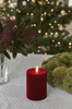 Billede af Sille Velvet Led Bloklys, Ø7,5x10cm