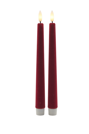 Billede af Sille Velvet Led Kronelys, Ø2xH25Cm