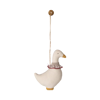 Billede af Stof ornament, gås m. rød krave