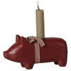 Billede af Gris lysestage, medium
