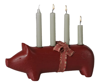 Billede af Gris Advents lysestage, medium